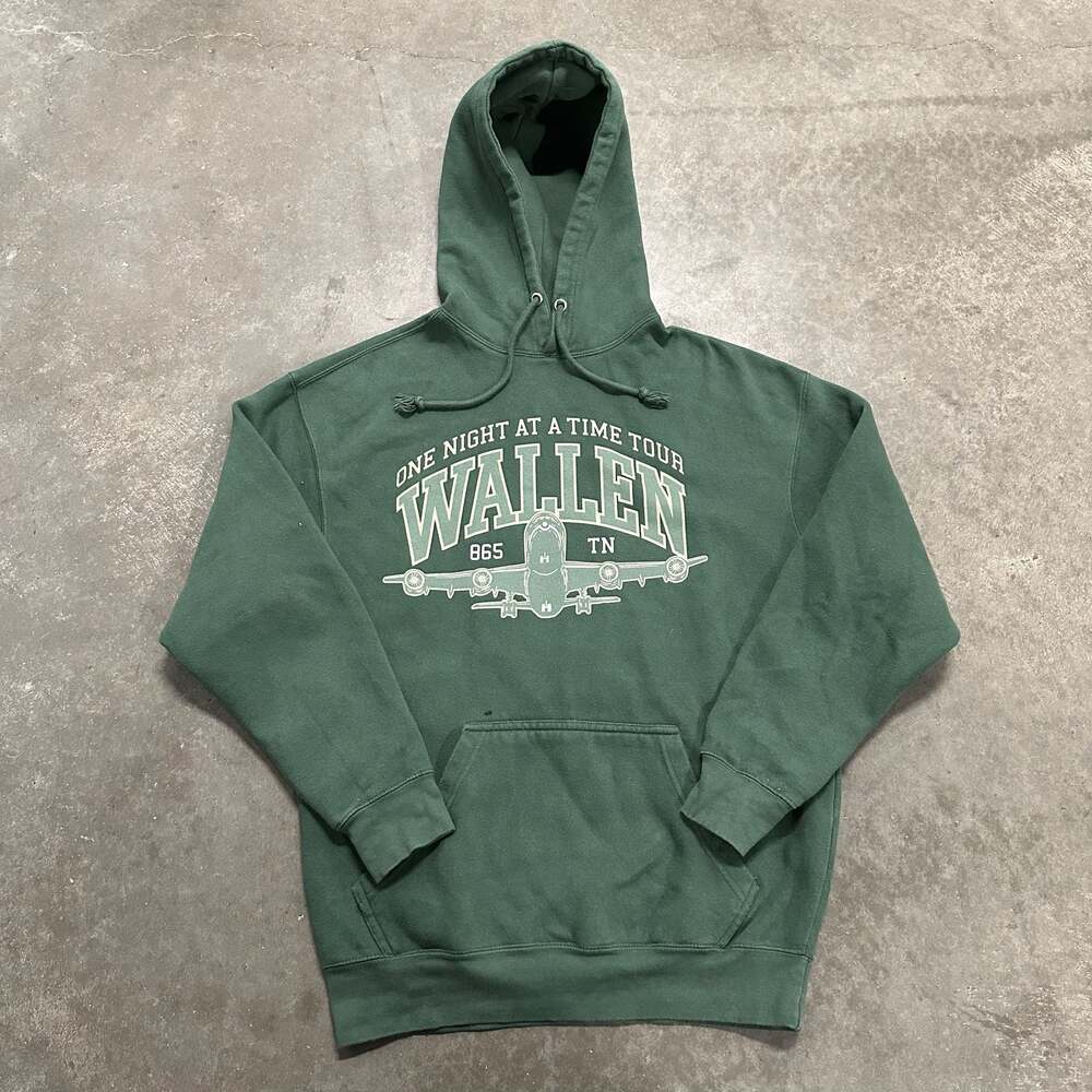 Morgan Wallen One Night At A Time 2024 Tour Hoodie Size L Concert Country